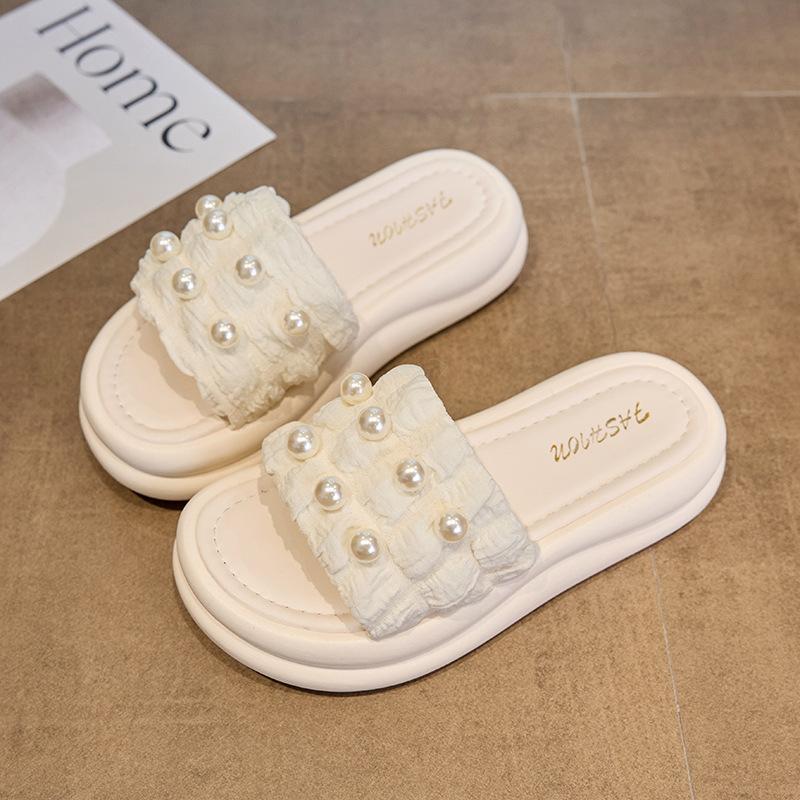 Женские принцессные тапочки на толстой подошве с внешними тапочками выглядят супер сказочно, летние шлепанцы-однословки прекрасны, жемчужный модный стиль 40 бежевый
Женские принцессные тапочки на толстой подошве с внешними тапочками выглядят супер сказочно, летние шлепанцы-однословки прекрасны, жемчужный модный стиль 40 бежевый