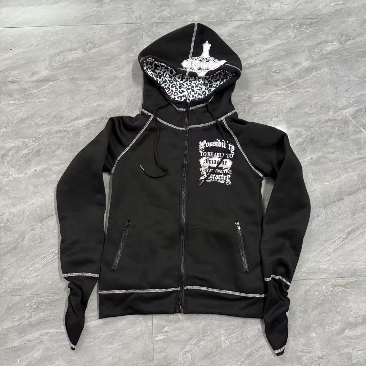 Готическая панк толстовка с леопардовым принтом Харадзюку Ретро Приталенная Острая Девушка Многофункциональная толстовка на молнии Хип-хоп мода Спортивная одежда S
Готическая панк толстовка с леопардовым принтом Харадзюку Ретро Приталенная Острая Девушка Многофункциональная толстовка на молнии Хип-хоп мода Спортивная одежда S