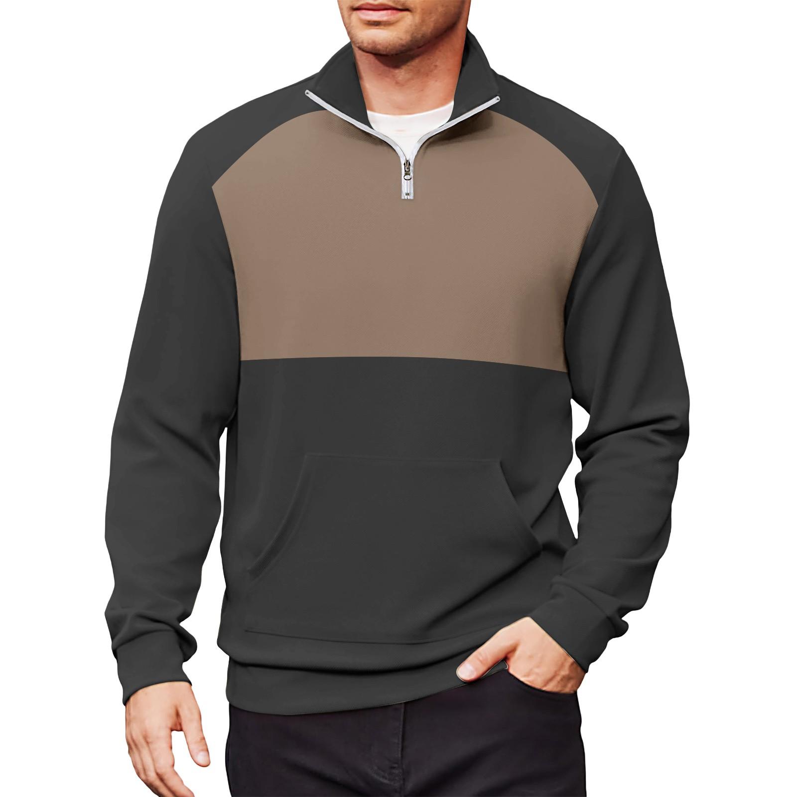 Мужской повседневный свитшот с длинными рукавами, воротником на молнии до четверти. XL
Мужской повседневный свитшот с длинными рукавами, воротником на молнии до четверти. XL