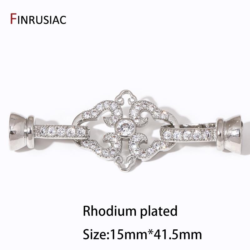 Trendy Rhodium Plated Fastener Locks Closure Clasps Accessories For DIY Needlework Pearls Bead Jewelry Making Findings 1 piece
Trendy Rhodium Plated Fastener Locks Closure Clasps Accessories For DIY Needlework Pearls Bead Jewelry Making Findings 1 piece