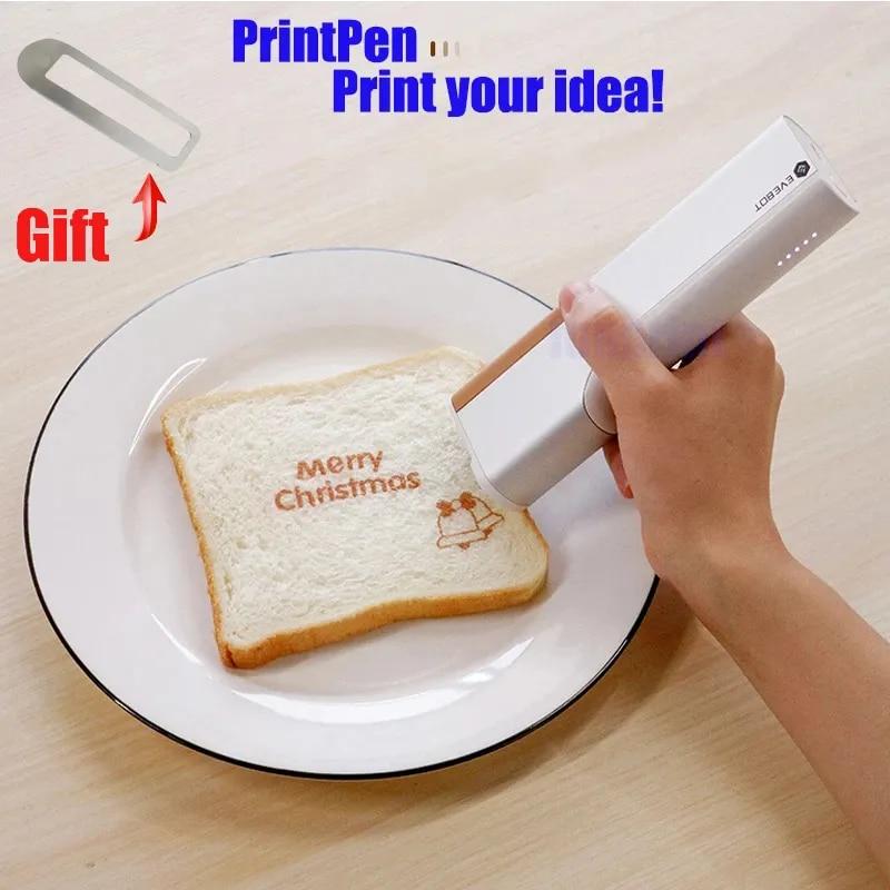 Evebot Coffee Print Mini Printer Portable Printpen DIY Food Handheld Printing Small Edible Food Printer In Bread For Android/IOS
Evebot Coffee Print Mini Printer Portable Printpen DIY Food Handheld Printing Small Edible Food Printer In Bread For Android/IOS