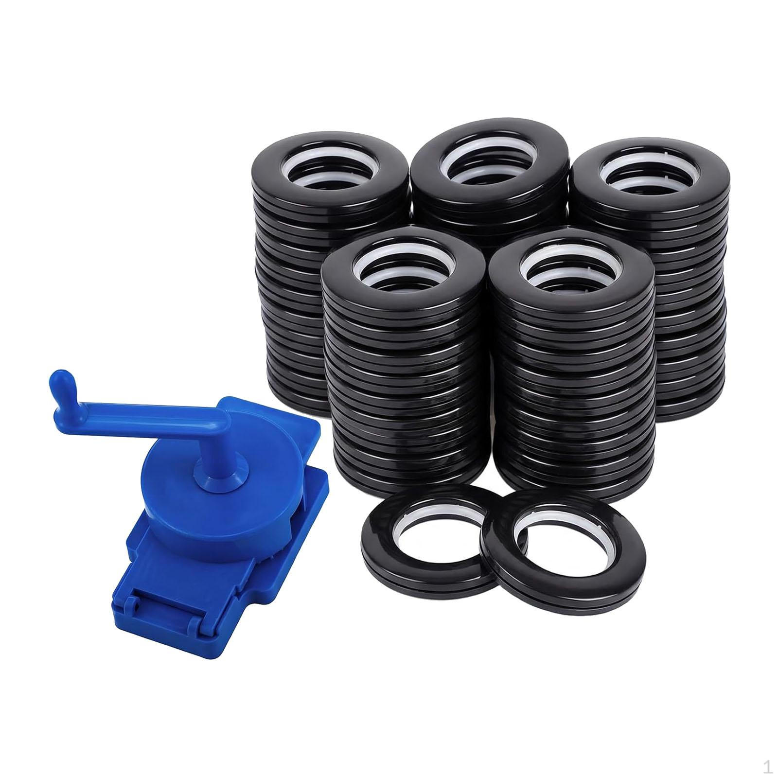 5 Rotary Curtain Hole Punch Kit, Eyelet Tool, Rings, Cutter, Hand Setter чорний
5 Rotary Curtain Hole Punch Kit, Eyelet Tool, Rings, Cutter, Hand Setter чорний