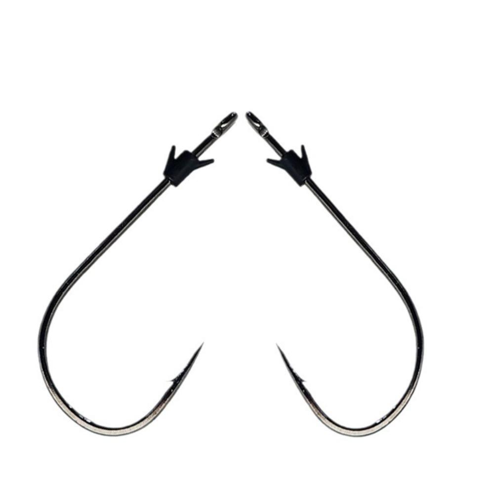Carbon Steel Fishing Flipping Hook Neko Rig Baitholder HOT Dual-barbed Bait Holder 2/0#
Carbon Steel Fishing Flipping Hook Neko Rig Baitholder HOT Dual-barbed Bait Holder 2/0#