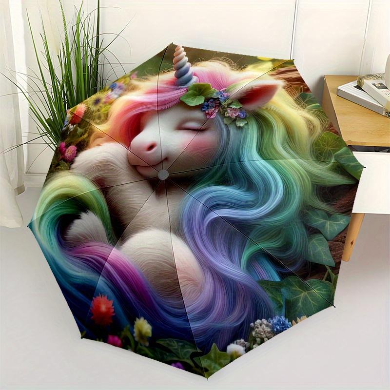 Unicorn Fantasy Theme 8 Bone Hand Automatic Folding Fashion umbrella, Compact and Portable Design, A Perfect Gift for Birthday, Christmas or
Unicorn Fantasy Theme 8 Bone Hand Automatic Folding Fashion umbrella, Compact and Portable Design, A Perfect Gift for Birthday, Christmas or