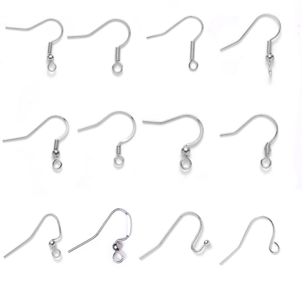 DIY 304 Stainless Steel Earring Hooks - Jewelry Making Accessories 200 Stainless Steel Ear Hooks/Pack
DIY 304 Stainless Steel Earring Hooks - Jewelry Making Accessories 200 Stainless Steel Ear Hooks/Pack