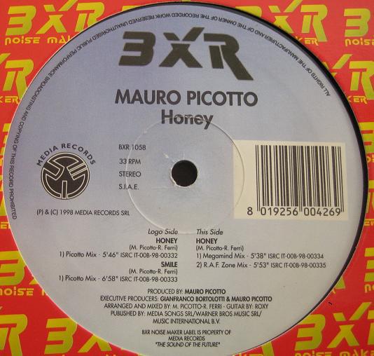 12inch Record MAURO PICOTTO - Honey BXR1058 BXR 1998 Italy Dance & Electronica Used
12inch Record MAURO PICOTTO - Honey BXR1058 BXR 1998 Italy Dance & Electronica Used