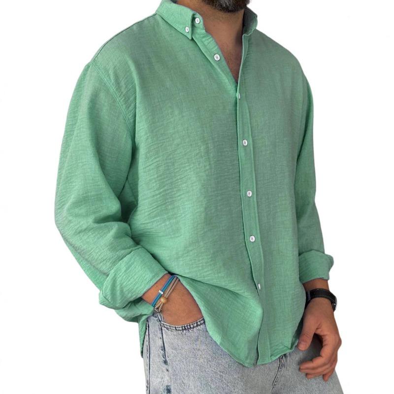 2026 Autumn and Winter New Shirt Men s Fashion Button Long-sleeved Shirt 5XL зелений
2026 Autumn and Winter New Shirt Men s Fashion Button Long-sleeved Shirt 5XL зелений
