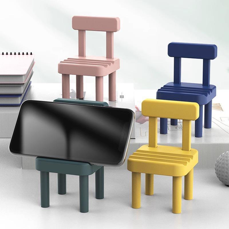 Милый мультяшный держатель для телефона в виде стула с напольной декоративной подставкой
Милый мультяшный держатель для телефона в виде стула с напольной декоративной подставкой