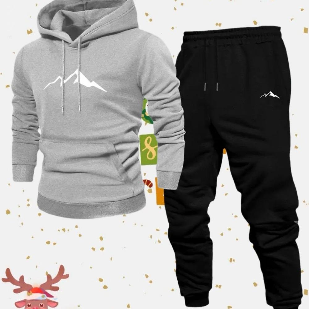 Spring and Autumn Men s Long Pants Set, Sportswear Set, Mountain Print Hooded Sweatshirt Set, Casual Street Fashion Drawstring Pants Set XXL
Spring and Autumn Men s Long Pants Set, Sportswear Set, Mountain Print Hooded Sweatshirt Set, Casual Street Fashion Drawstring Pants Set XXL