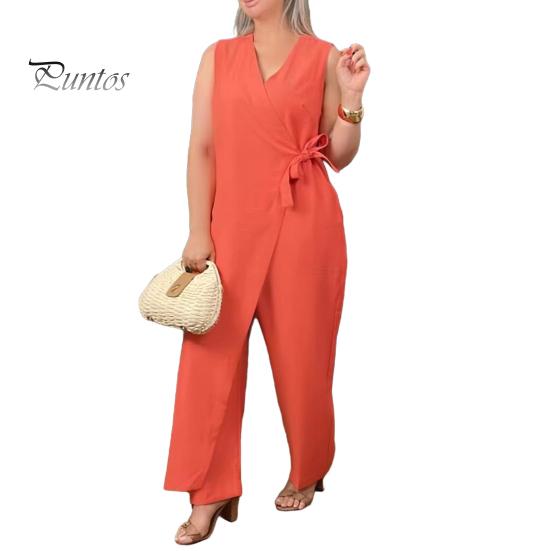 Женский комбинезон с V-образным вырезом, без рукавов, на шнуровке, с узкой талией, с широкими штанинами, асимметричный дизайн, однотонный, деловой, цельный наряд S красный
Женский комбинезон с V-образным вырезом, без рукавов, на шнуровке, с узкой талией, с широкими штанинами, асимметричный дизайн, однотонный, деловой, цельный наряд S красный