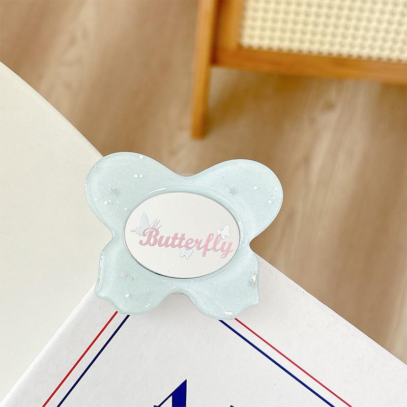 Sparkling Glitter Butterfly Small Mirror Phone Airbag Bracket Adhesive Stretchable Desktop Watching Drama Creative Ring Wholesale
Sparkling Glitter Butterfly Small Mirror Phone Airbag Bracket Adhesive Stretchable Desktop Watching Drama Creative Ring Wholesale