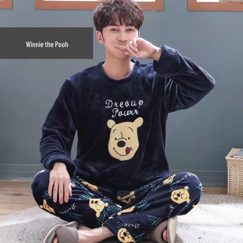 Men s Winter Coral Fleece Pajamas - Thick Flannel Home Suit for Spring and Autumn L
Men s Winter Coral Fleece Pajamas - Thick Flannel Home Suit for Spring and Autumn L