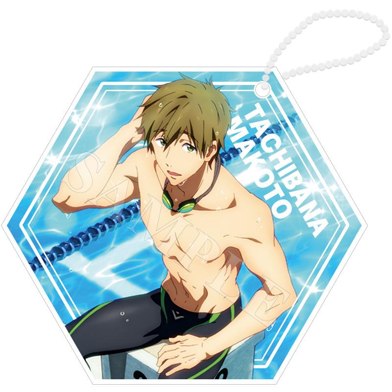Free! Unisex Haruka Tachibana Makoto Hazuki Swimsuit Series China Official Authorization Acrylic Hexagonal Key Chain 5.5x6.4cm
Free! Unisex Haruka Tachibana Makoto Hazuki Swimsuit Series China Official Authorization Acrylic Hexagonal Key Chain 5.5x6.4cm