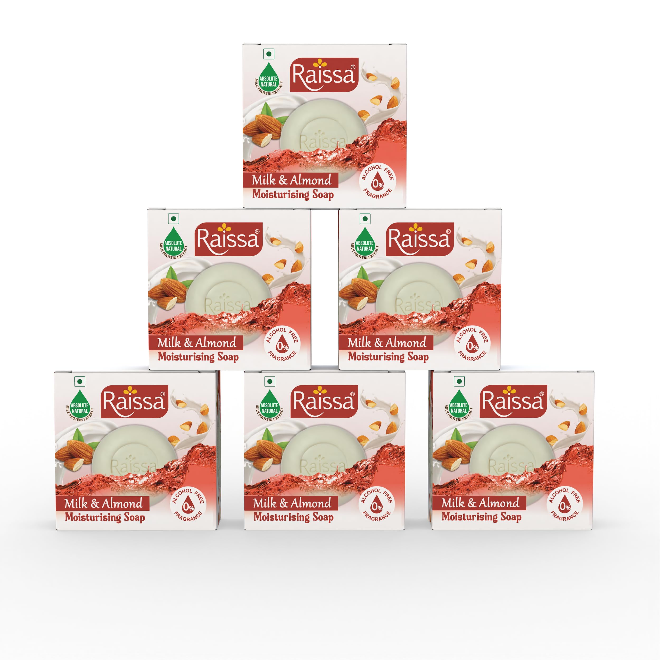 Milk & Almond Moisturizing Bath Soap - 85g Each (Pack of 6) | Hydrating & Nourishing Soap with Natural Ingredients | Softens & Brightens Skin | P
Milk & Almond Moisturizing Bath Soap - 85g Each (Pack of 6) | Hydrating & Nourishing Soap with Natural Ingredients | Softens & Brightens Skin | P