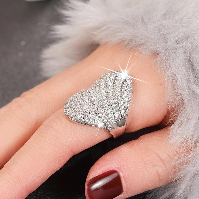 Huitan Romantic Trendy Rings with Sparkling Cubic Zirconia Delicate Fashion Finger Accessory Female Bright Wedding Party Zircon 6
Huitan Romantic Trendy Rings with Sparkling Cubic Zirconia Delicate Fashion Finger Accessory Female Bright Wedding Party Zircon 6