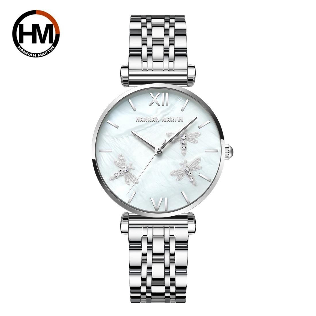 Hannah Martin HM Dragonfly A Watch Mani Japanese Movement Stainless Steel Band Pearl Shell Surface Women s Light Luxury as the picture4
Hannah Martin HM Dragonfly A Watch Mani Japanese Movement Stainless Steel Band Pearl Shell Surface Women s Light Luxury as the picture4