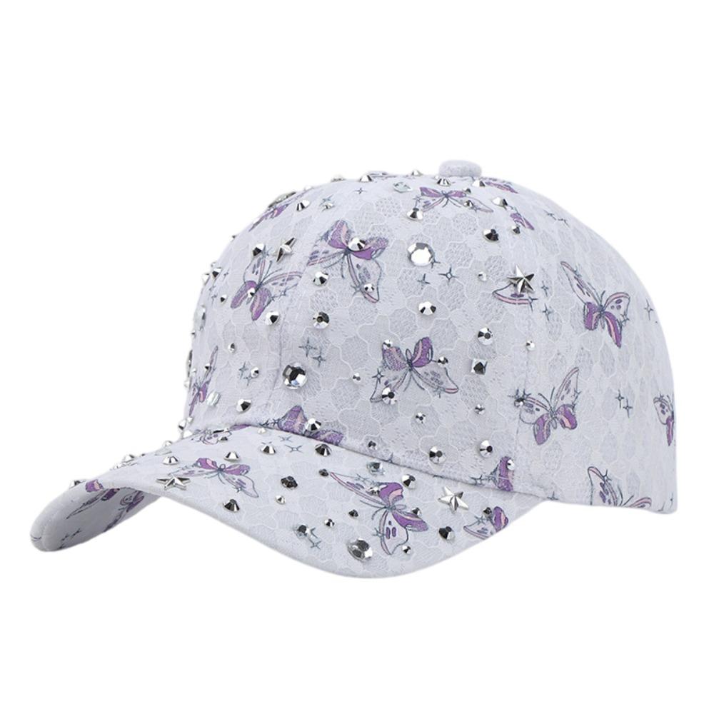 Lace Bow-knot Rhinestone Baseball Cap Sun Protection Adjustable Breathable Sun Hat Lightweight All-match Women s Sun Hat фіолетовий
Lace Bow-knot Rhinestone Baseball Cap Sun Protection Adjustable Breathable Sun Hat Lightweight All-match Women s Sun Hat фіолетовий