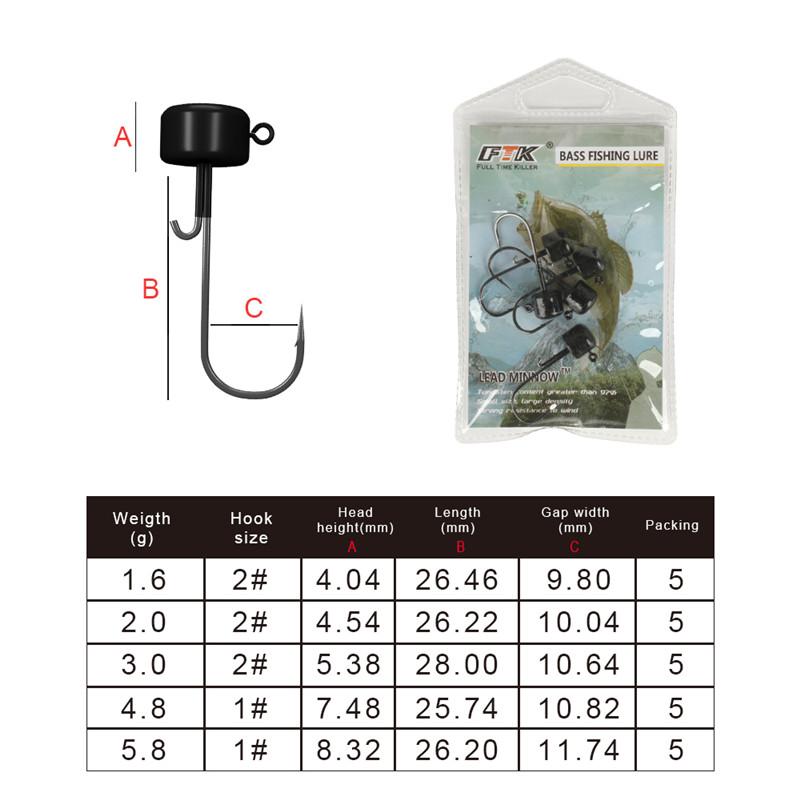 5 шт. крючок для джиг-головки 1,6 г/2,0 г/3,0 г/4,8 г/5,8 г джиг-крючок для мягкой приманки для червей 5.8g-5pcs чёрный
5 шт. крючок для джиг-головки 1,6 г/2,0 г/3,0 г/4,8 г/5,8 г джиг-крючок для мягкой приманки для червей 5.8g-5pcs чёрный