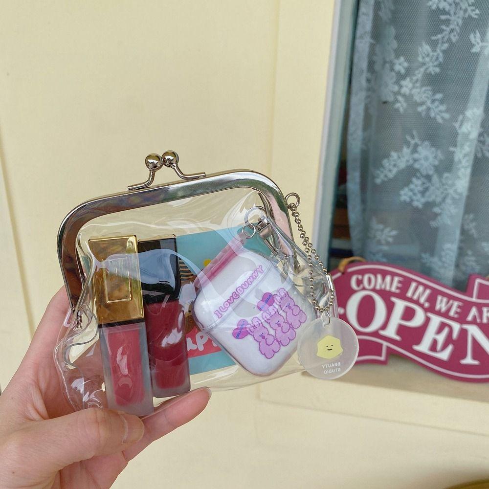 Bus Card Iron Clip Women Change Bag Small Storage Bag Transparent Coin Purse Lipstick Cosmetic Bag
Bus Card Iron Clip Women Change Bag Small Storage Bag Transparent Coin Purse Lipstick Cosmetic Bag