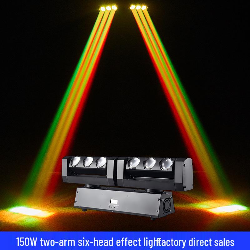 Two-Arm Six-Head Rotating Beam Light for KTV Bar - 6x20W Full-Color Stage Lighting China standard
Two-Arm Six-Head Rotating Beam Light for KTV Bar - 6x20W Full-Color Stage Lighting China standard
