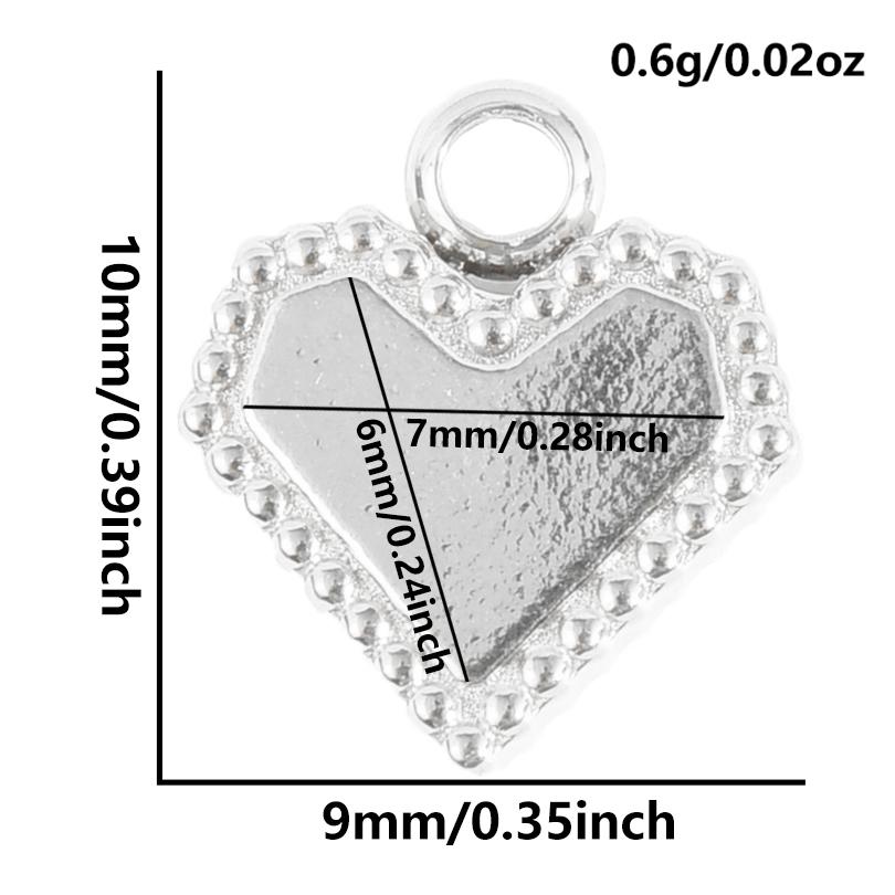 6pcs High Quality Assorted Stainless Steel Heart Charms For Jewelry Making Bracelets Keychain Pendant DIY Women Men Pendant Bulk
6pcs High Quality Assorted Stainless Steel Heart Charms For Jewelry Making Bracelets Keychain Pendant DIY Women Men Pendant Bulk