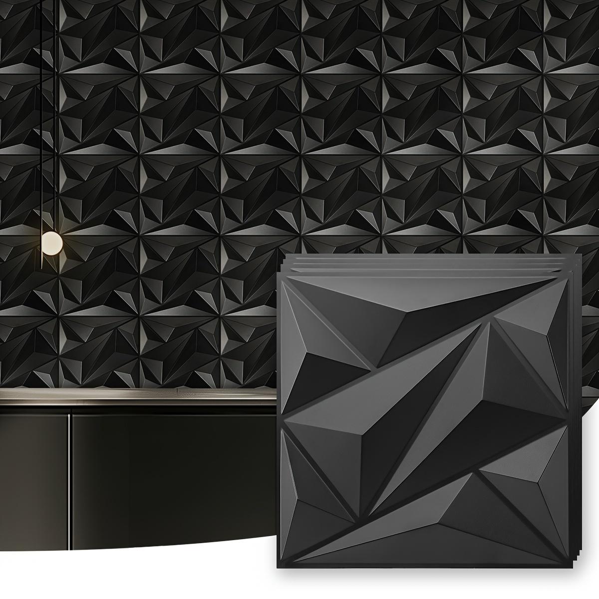10pcs Matte Black PVC 3D Diamond Wall Panels Easy DIY Installation for Living Room Bedroom Kitchen TV Background Wall Panels 10PCS 30x30cm
10pcs Matte Black PVC 3D Diamond Wall Panels Easy DIY Installation for Living Room Bedroom Kitchen TV Background Wall Panels 10PCS 30x30cm