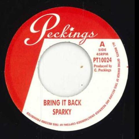 7inch Record SPARKY / TIPPER IRIE - Bring It Back / Wine Up Your Body PT10024 Peckings UK UK Reggae, Ska & Dub
7inch Record SPARKY / TIPPER IRIE - Bring It Back / Wine Up Your Body PT10024 Peckings UK UK Reggae, Ska & Dub