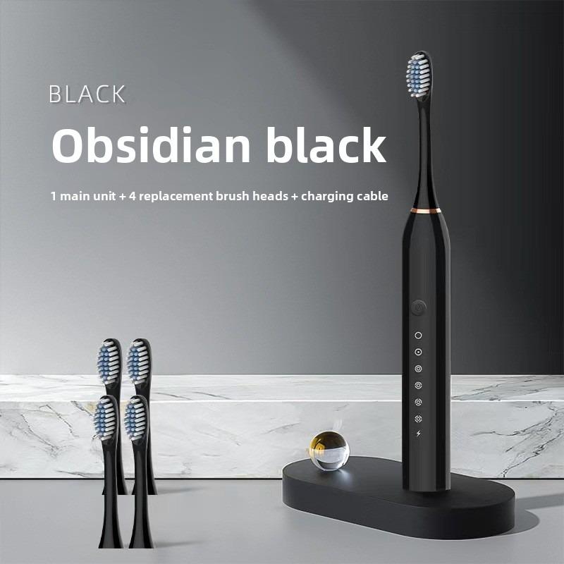Electric Toothbrush - Automatic Sonic Smart Tooth Cleaning for Children, Adults, Couples. Universal Model. Charging Version. Soft Bristles. Small color box чёрный
Electric Toothbrush - Automatic Sonic Smart Tooth Cleaning for Children, Adults, Couples. Universal Model. Charging Version. Soft Bristles. Small color box чёрный