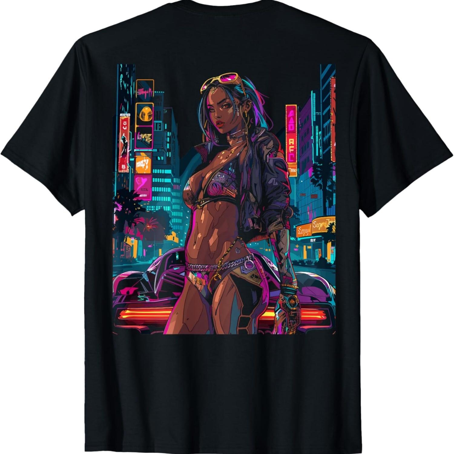 Cyberpunk Girl Car Back Printed T-Shirt(2) S чёрный
Cyberpunk Girl Car Back Printed T-Shirt(2) S чёрный