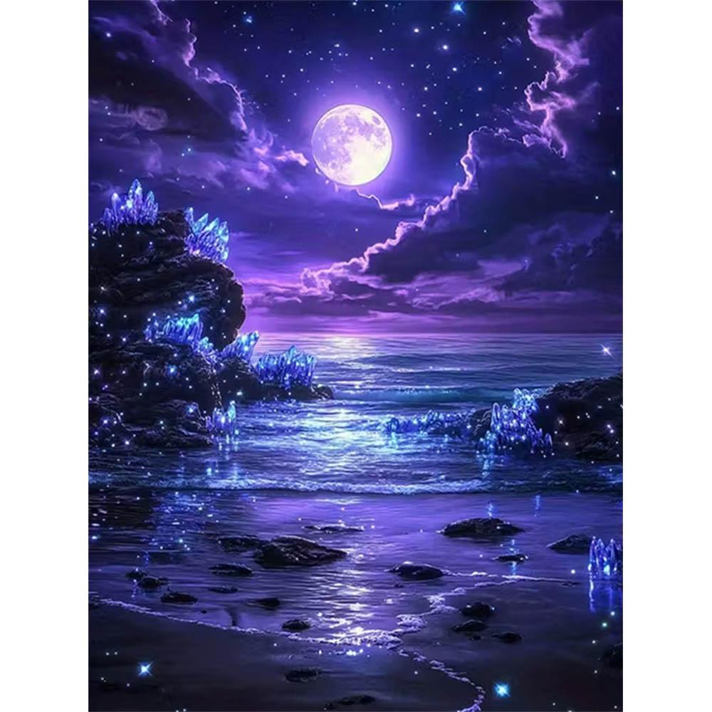 Purple Moon Gem Decorative Painting, 5D Night Rhinestone Dot Gem Paint Art Painting, Art Crafts Wall Decoration Round 20x30cm
Purple Moon Gem Decorative Painting, 5D Night Rhinestone Dot Gem Paint Art Painting, Art Crafts Wall Decoration Round 20x30cm