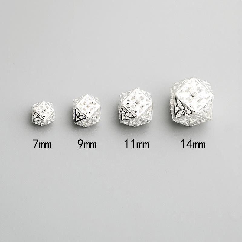 Бусины-разделители из тайского серебра 925 пробы с бриллиантами для браслетов своими руками - полигональные свободные бусины 9mm each
Бусины-разделители из тайского серебра 925 пробы с бриллиантами для браслетов своими руками - полигональные свободные бусины 9mm each
