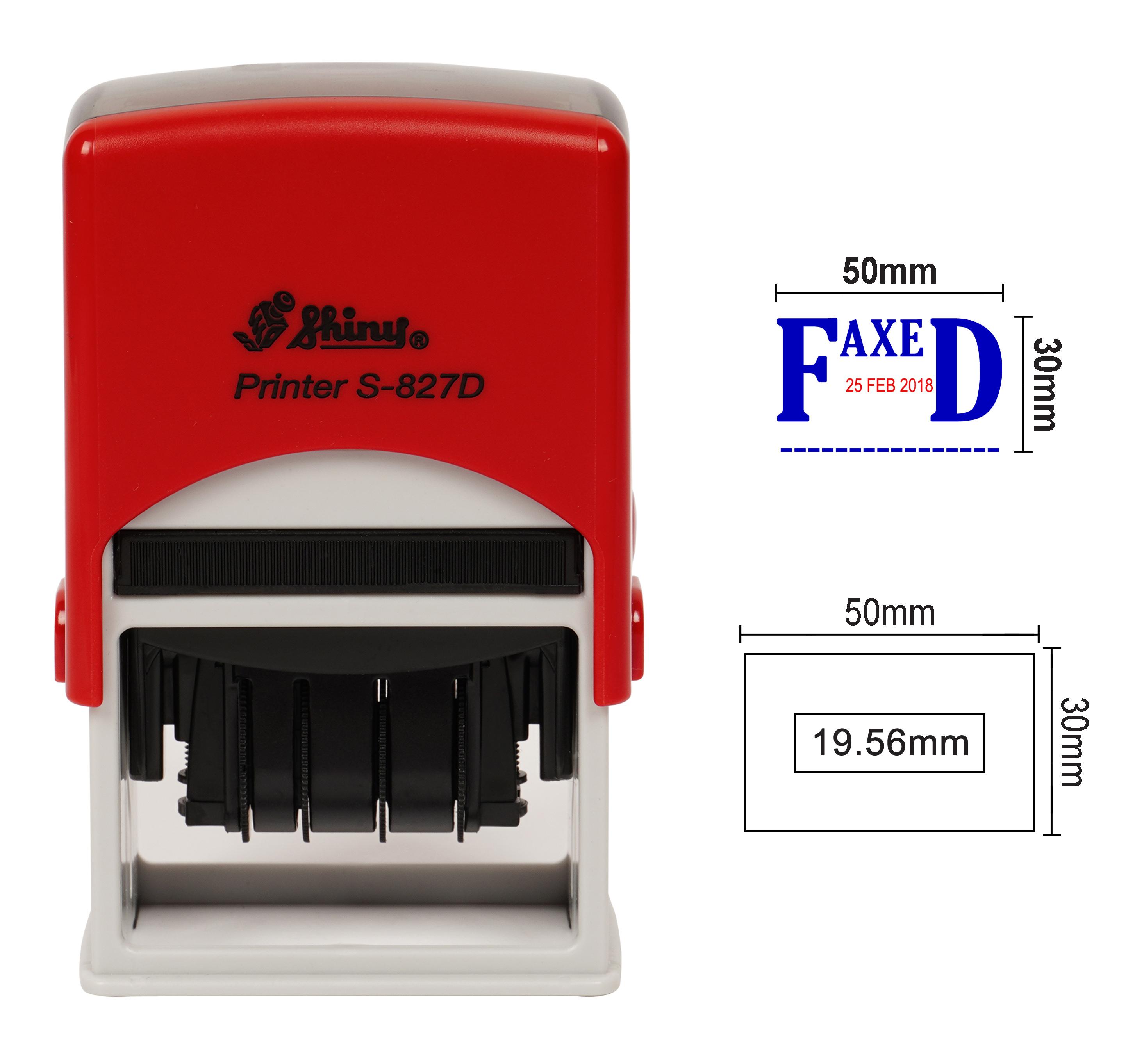 Shiny Date Stamp Self Inking With Faxed Text Ofiice Stationery Rubber Stamper Blue With Red Date - 50 mm x 30 mm синій
Shiny Date Stamp Self Inking With Faxed Text Ofiice Stationery Rubber Stamper Blue With Red Date - 50 mm x 30 mm синій