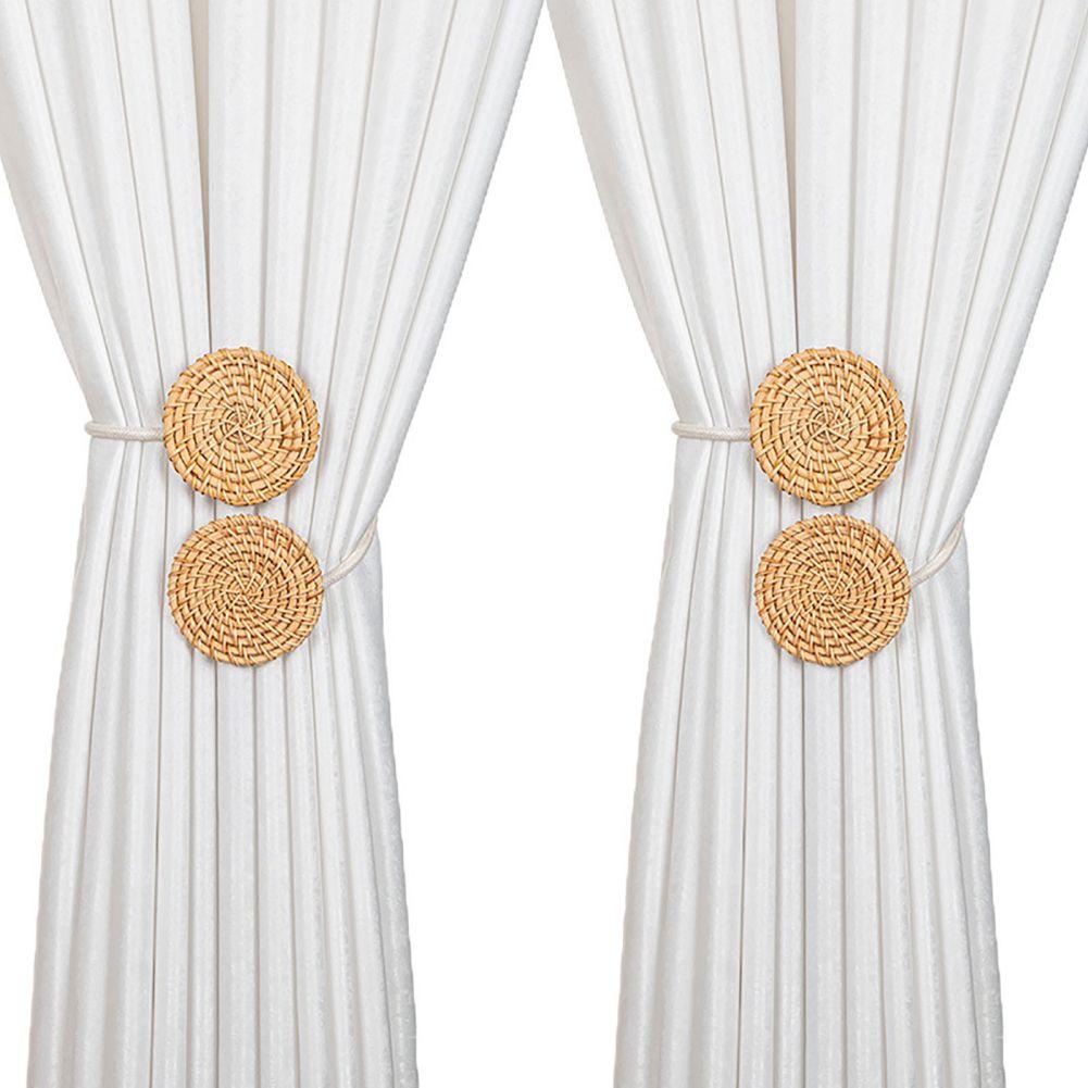 2pcs Rattan Curtain Twist Strap Curtain Tiebacks
2pcs Rattan Curtain Twist Strap Curtain Tiebacks