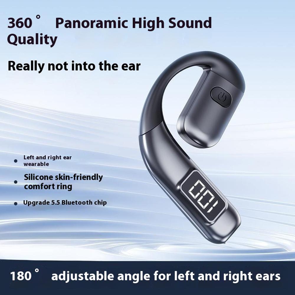 V700 Wireless Earbuds Bluetooth-compatible 5.5 Sports Earphones with Earhooks LED Power Display Black
V700 Wireless Earbuds Bluetooth-compatible 5.5 Sports Earphones with Earhooks LED Power Display Black