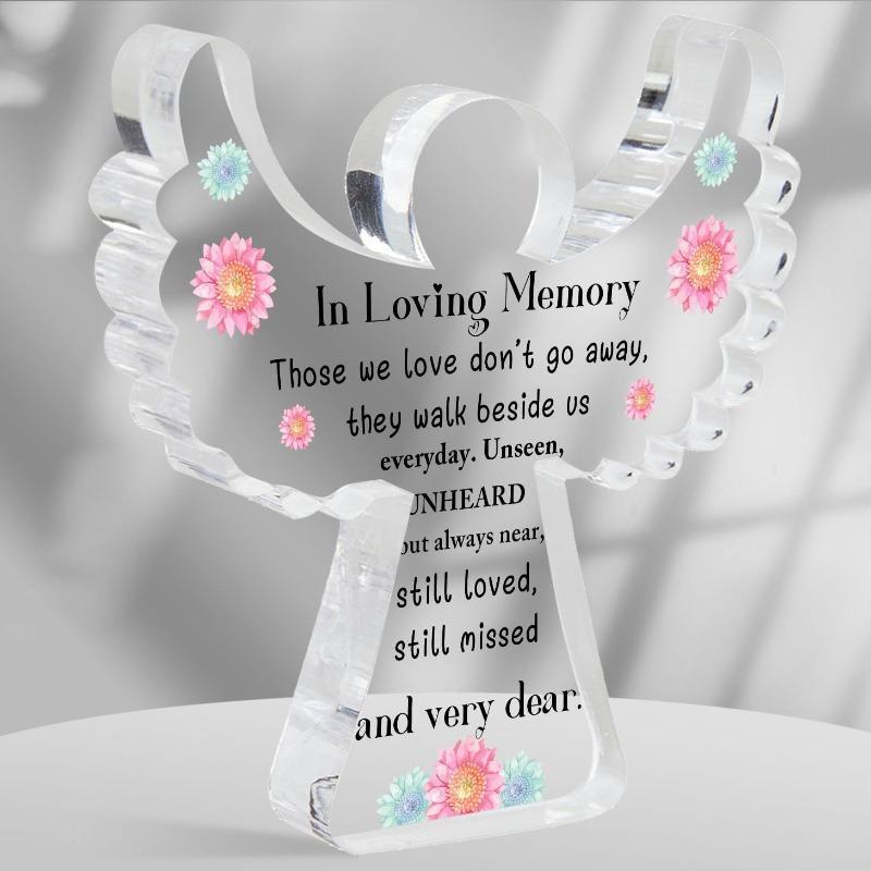 2D Fla Acrylic Angel Memorial Sign, Bereavement Gift Suitable for wall decoration, porch, room, villa, accents Home, Hallway, or Workplace - Rustic Fa 11*10CM
2D Fla Acrylic Angel Memorial Sign, Bereavement Gift Suitable for wall decoration, porch, room, villa, accents Home, Hallway, or Workplace - Rustic Fa 11*10CM