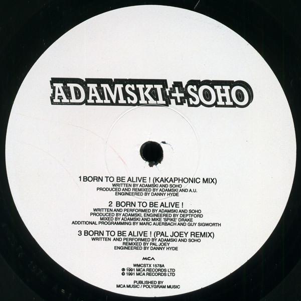 12inch Record ADAMSKI SOHO ADAMSKI JIMI POL Born To Be Alive WMCSTX1578 MCA Records 1991 UK Dance Electronica Used
12inch Record ADAMSKI SOHO ADAMSKI JIMI POL Born To Be Alive WMCSTX1578 MCA Records 1991 UK Dance Electronica Used