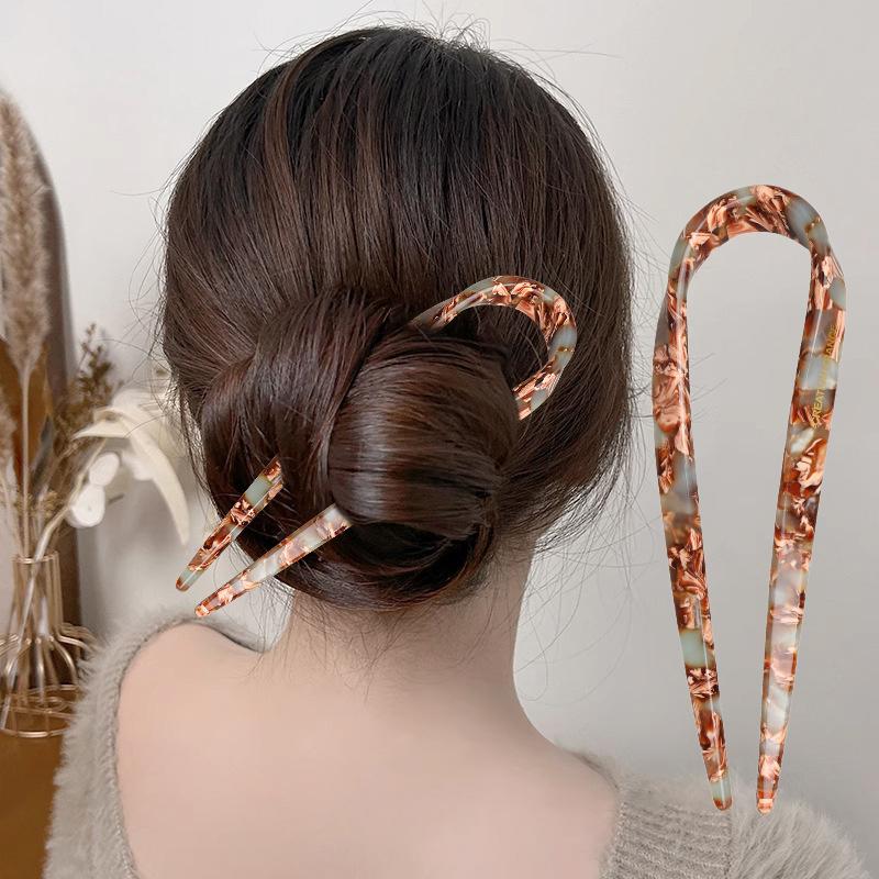 U Shaped Hair Pins Women French Hair Pin With Two Prongs Vintage Hair Clips Bun Hair Accessories Ladies Hair Styling Tool зелений
U Shaped Hair Pins Women French Hair Pin With Two Prongs Vintage Hair Clips Bun Hair Accessories Ladies Hair Styling Tool зелений