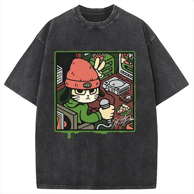 Harajuku Washed Acid T-shirts Casual Loose Short Sleeve Round Neck Holiday Tees Summer Hiphop Rapper Cat Printed Tops S
Harajuku Washed Acid T-shirts Casual Loose Short Sleeve Round Neck Holiday Tees Summer Hiphop Rapper Cat Printed Tops S