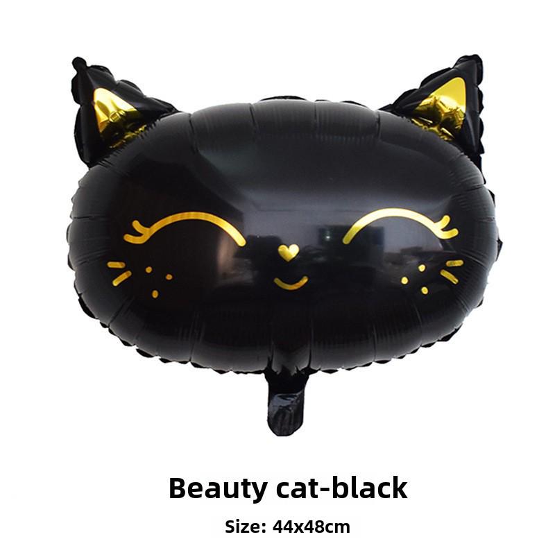 Милый черный и розовый фольгированный шар в виде головы кошки - украшение для вечеринки
Милый черный и розовый фольгированный шар в виде головы кошки - украшение для вечеринки