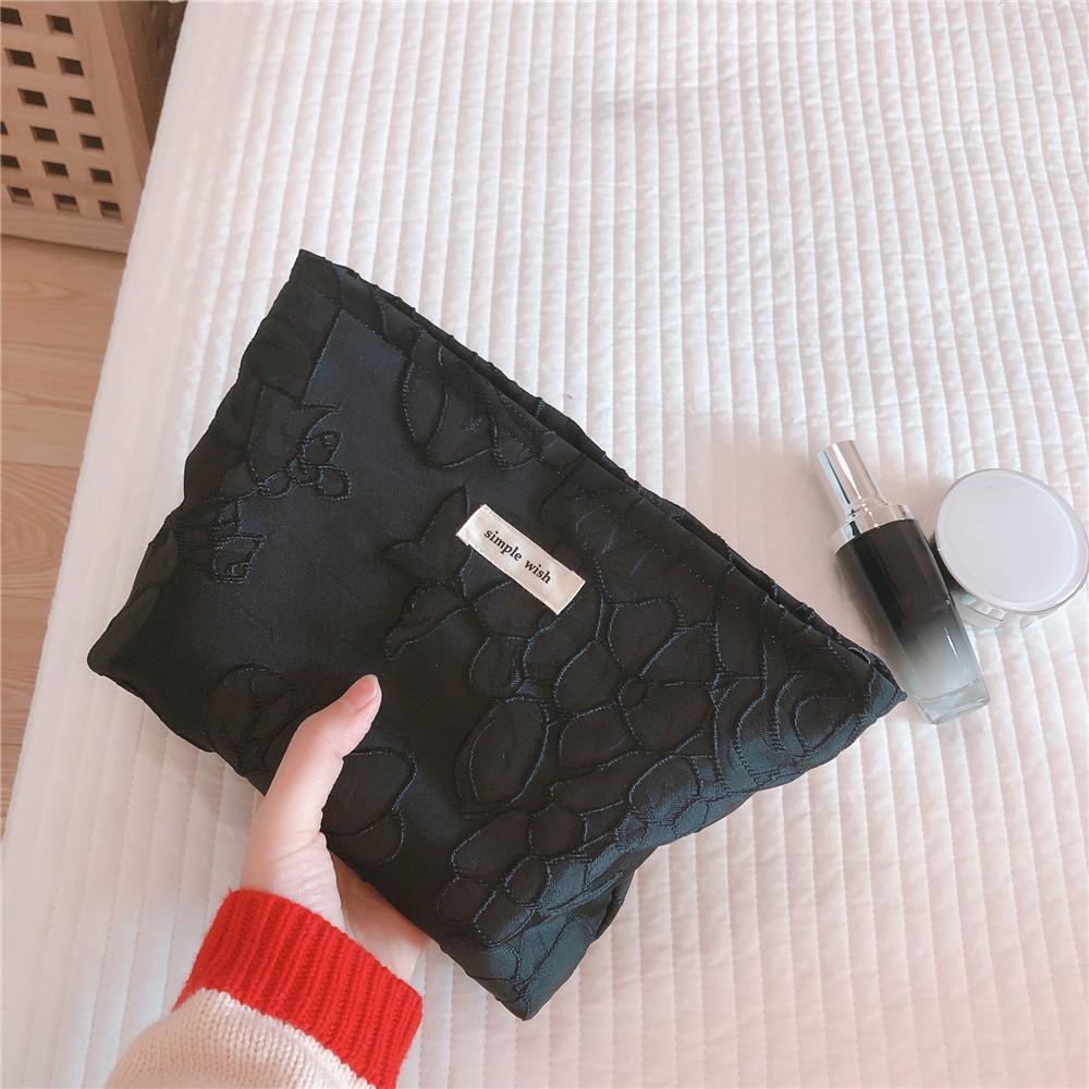 148 Women Embossed Flower Canvas Makeup Bag Travel Toiletry Organizer Cosmetic Pouch Black
148 Women Embossed Flower Canvas Makeup Bag Travel Toiletry Organizer Cosmetic Pouch Black