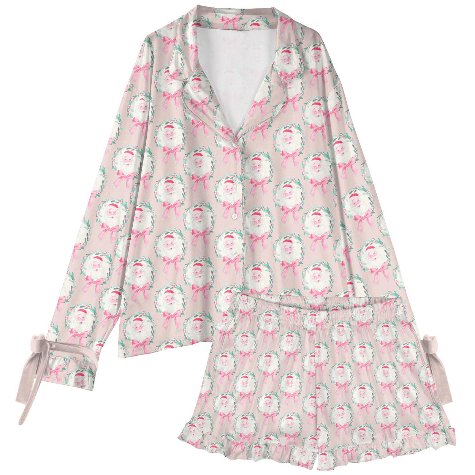 Женский костюм из 2 предметов с принтом, топ на пуговицах с длинными рукавами, широкие брюки, комплект, пижамный домашний повседневный костюм L бежевый
Женский костюм из 2 предметов с принтом, топ на пуговицах с длинными рукавами, широкие брюки, комплект, пижамный домашний повседневный костюм L бежевый