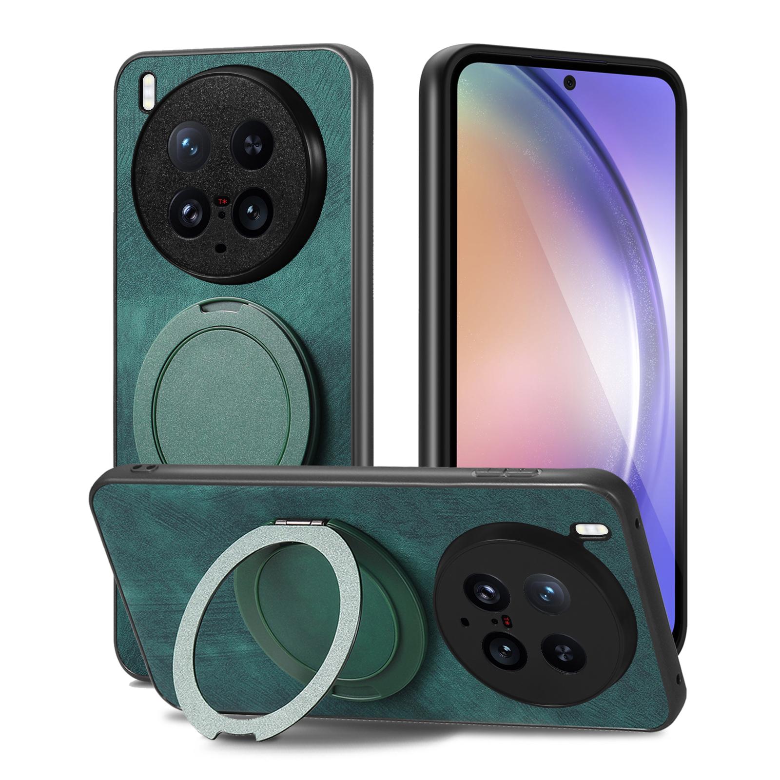 For vivo X200 Ultra 5G Phone Case with Rotating Kickstand Stress Relief Retro Leather Back Cover Green
For vivo X200 Ultra 5G Phone Case with Rotating Kickstand Stress Relief Retro Leather Back Cover Green