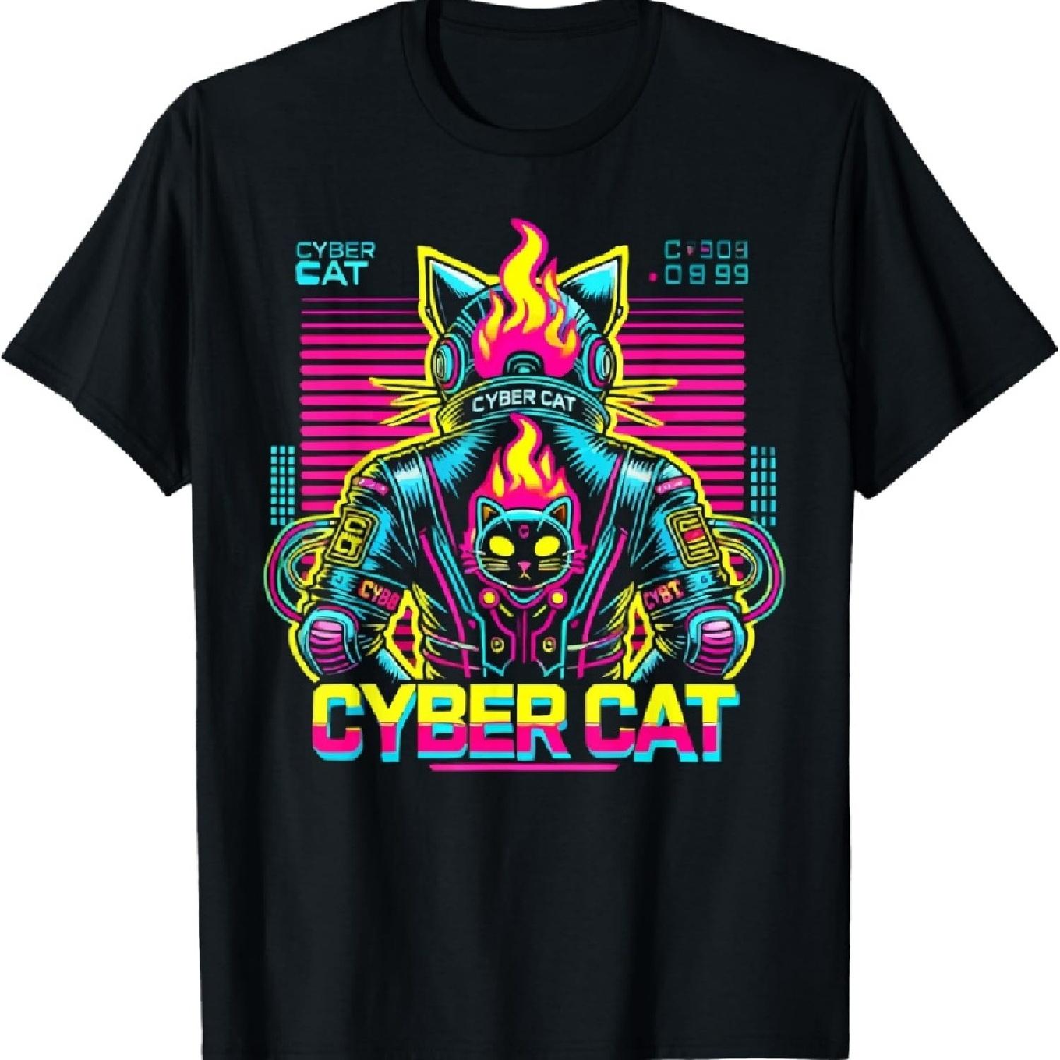 Cyberpunk Cat Kitty Meow Animal Pet Future Science Fiction T-Shirt S
Cyberpunk Cat Kitty Meow Animal Pet Future Science Fiction T-Shirt S
