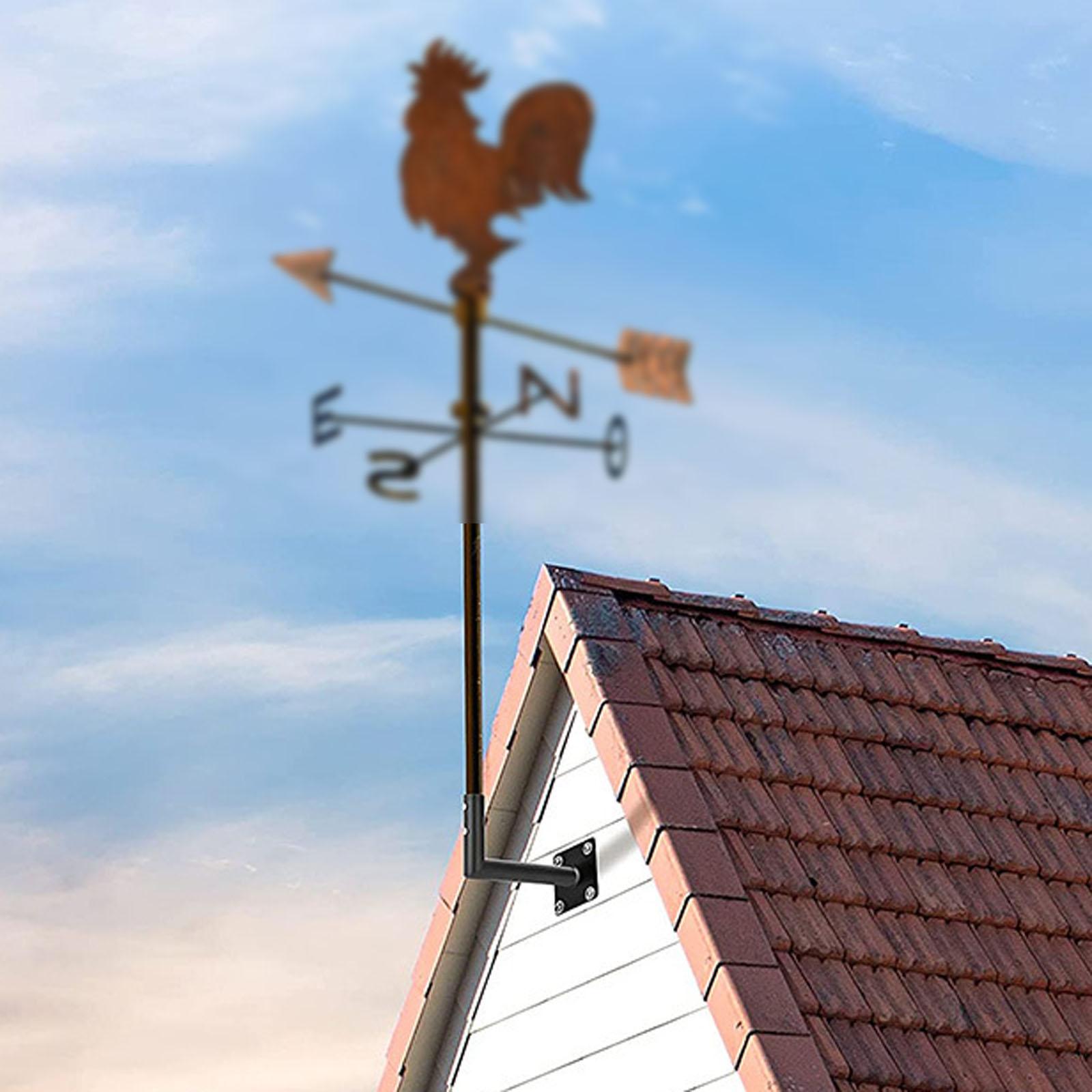 Кронштейн флюгера для карнизу, Кріплення на дах для флагштока, Аварійного спринклера та зовнішньої телевізійної антени, Надміцний зовнішній кронштейн One Size чорний
Кронштейн флюгера для карнизу, Кріплення на дах для флагштока, Аварійного спринклера та зовнішньої телевізійної антени, Надміцний зовнішній кронштейн One Size чорний