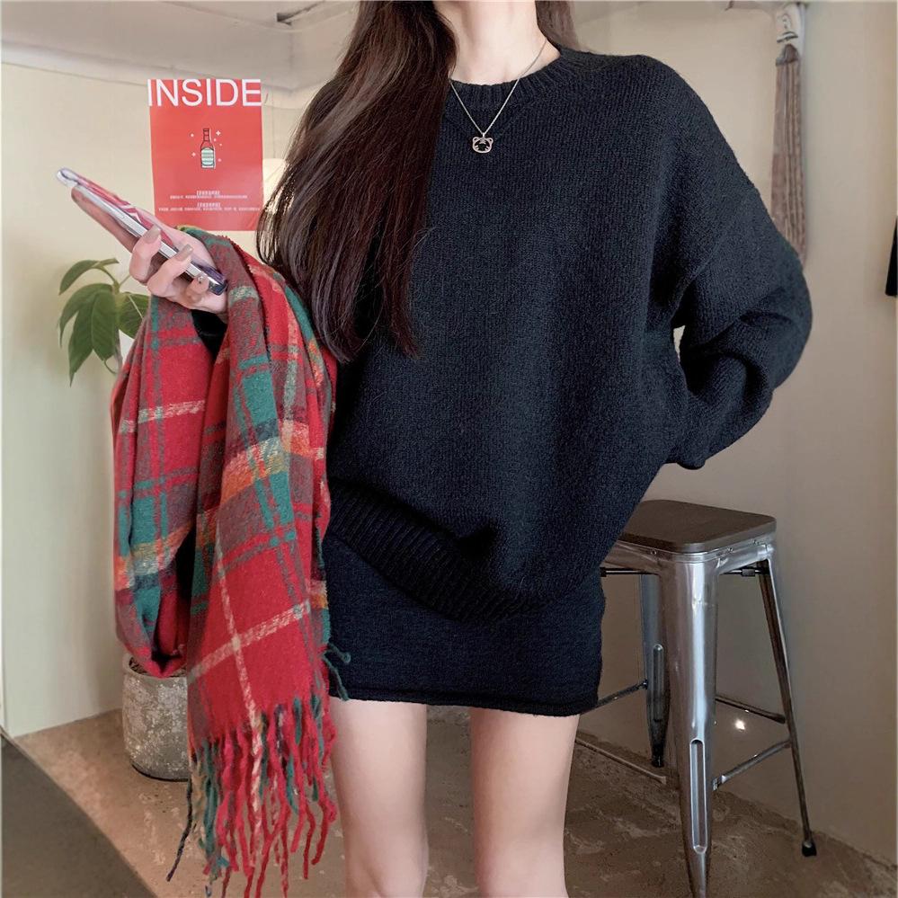 Cozy Gray Sweater & High Waist Midi Skirt Set - Soft Knit Pullover, Perfect for Autumn & Winter One size чорний
Cozy Gray Sweater & High Waist Midi Skirt Set - Soft Knit Pullover, Perfect for Autumn & Winter One size чорний