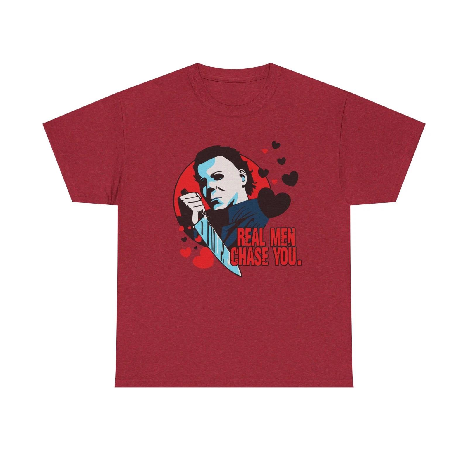 Michael Myers Real Men Chase You T-Shirt | Horror Movie Tee XL
Michael Myers Real Men Chase You T-Shirt | Horror Movie Tee XL