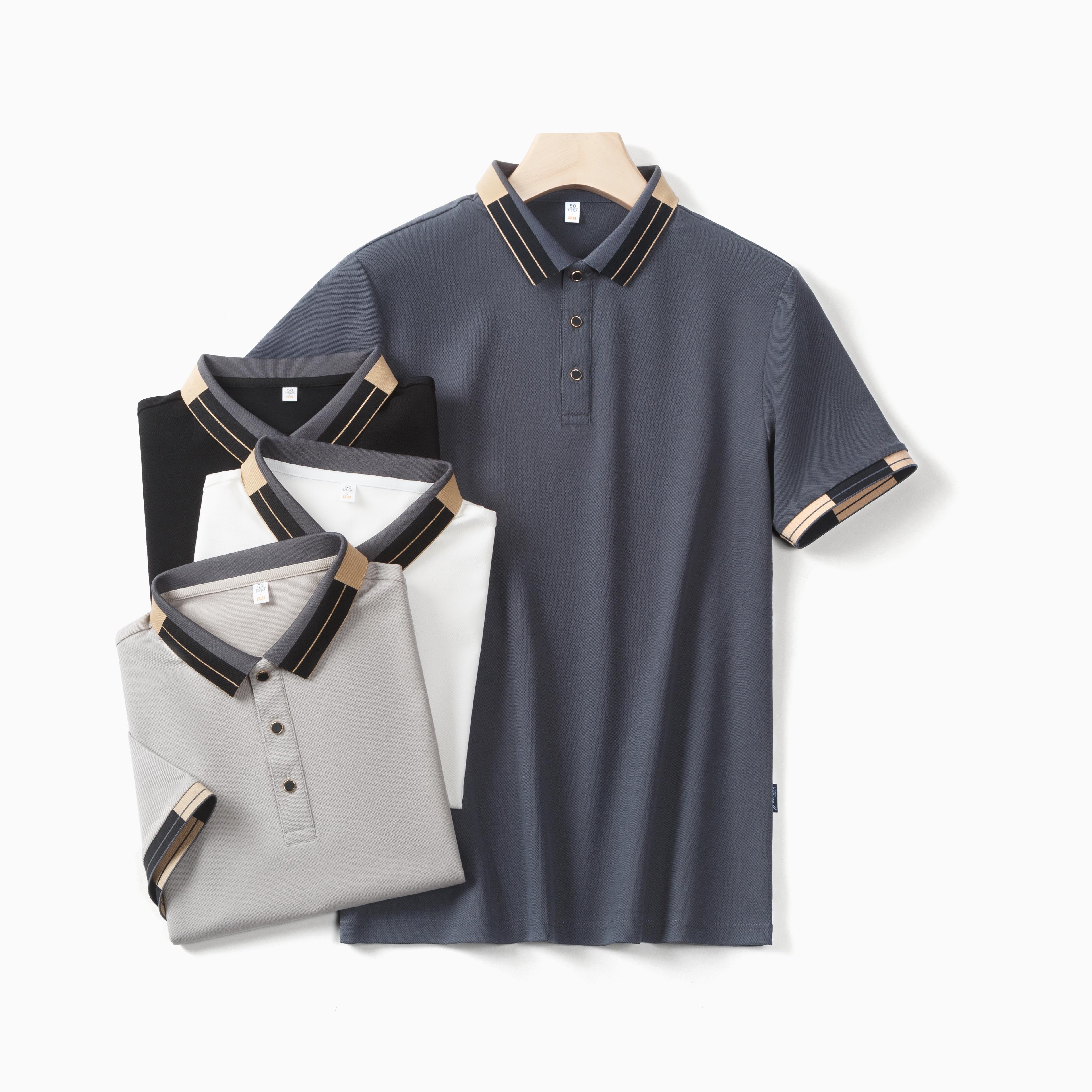 2025 new summer men s lapel short-sleeved cotton T-shirt soft solid color polo shirt 2XL білий
2025 new summer men s lapel short-sleeved cotton T-shirt soft solid color polo shirt 2XL білий