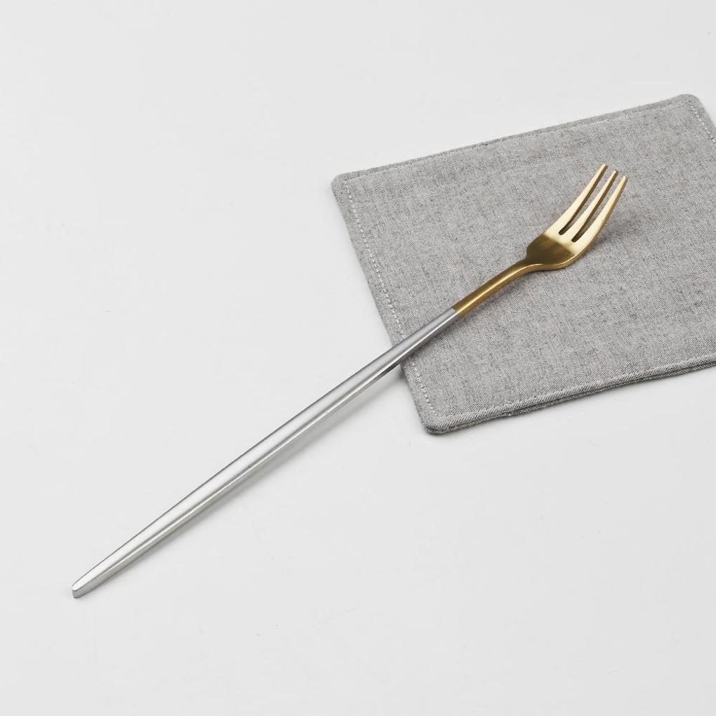 Abella Matte Stainless Steel Long Tea Fork Two-Tone
Abella Matte Stainless Steel Long Tea Fork Two-Tone