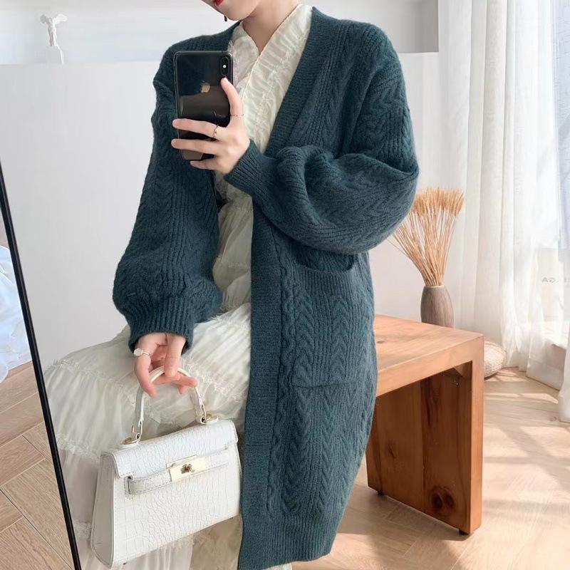 Ретро Вязаное Пальто с Косами, Женский Кардиган, Вязаное Свободное Пальто Большого Размера Средней Длины на Осень и Зиму one size циан
Ретро Вязаное Пальто с Косами, Женский Кардиган, Вязаное Свободное Пальто Большого Размера Средней Длины на Осень и Зиму one size циан