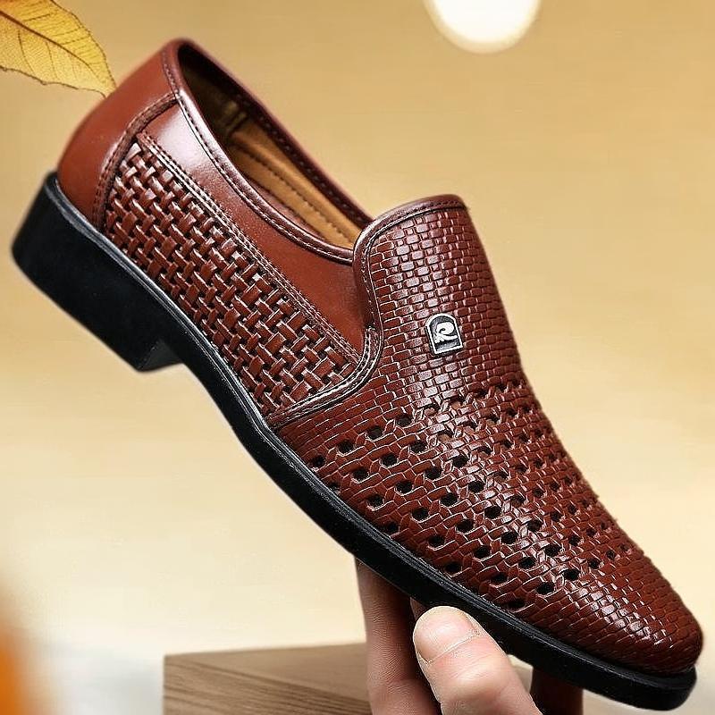 Outer station summer men s hollow leather shoes light non-slip breathable middle and old men s shoes versatile fashion cool leather shoes 44 (standard leather shoe size)
Outer station summer men s hollow leather shoes light non-slip breathable middle and old men s shoes versatile fashion cool leather shoes 44 (standard leather shoe size)